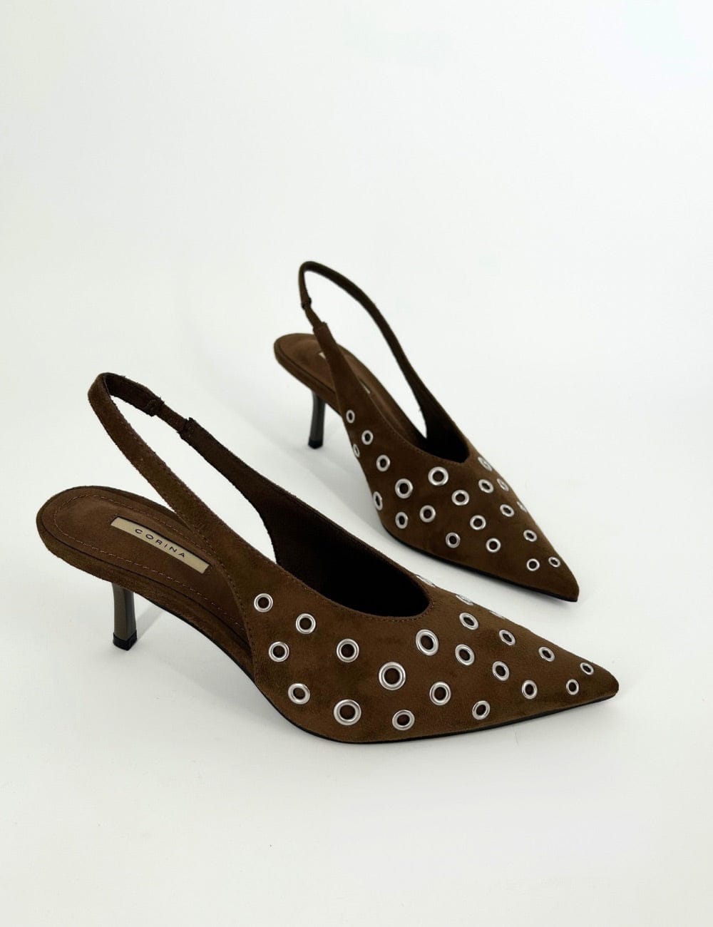Slingback borchie tacco Juliette