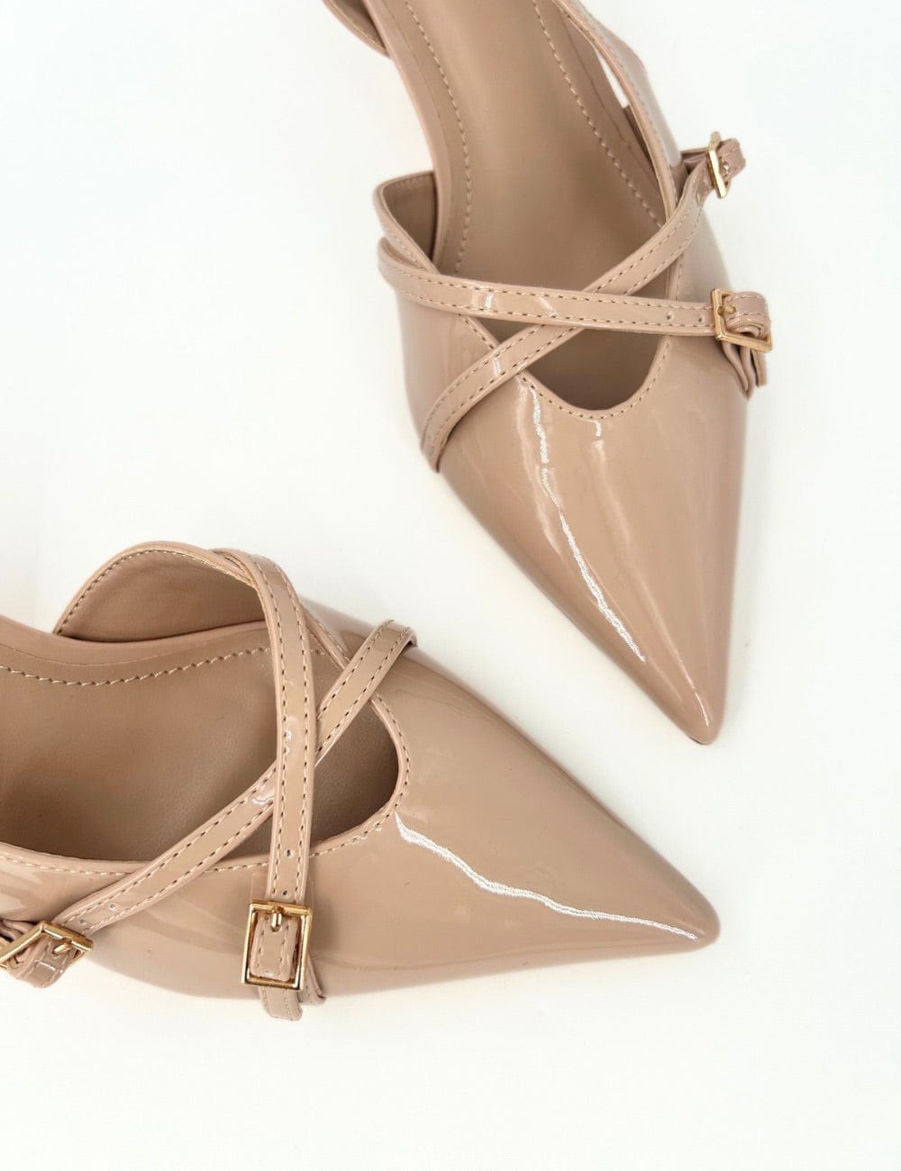 Slingback vernice tacco Clara