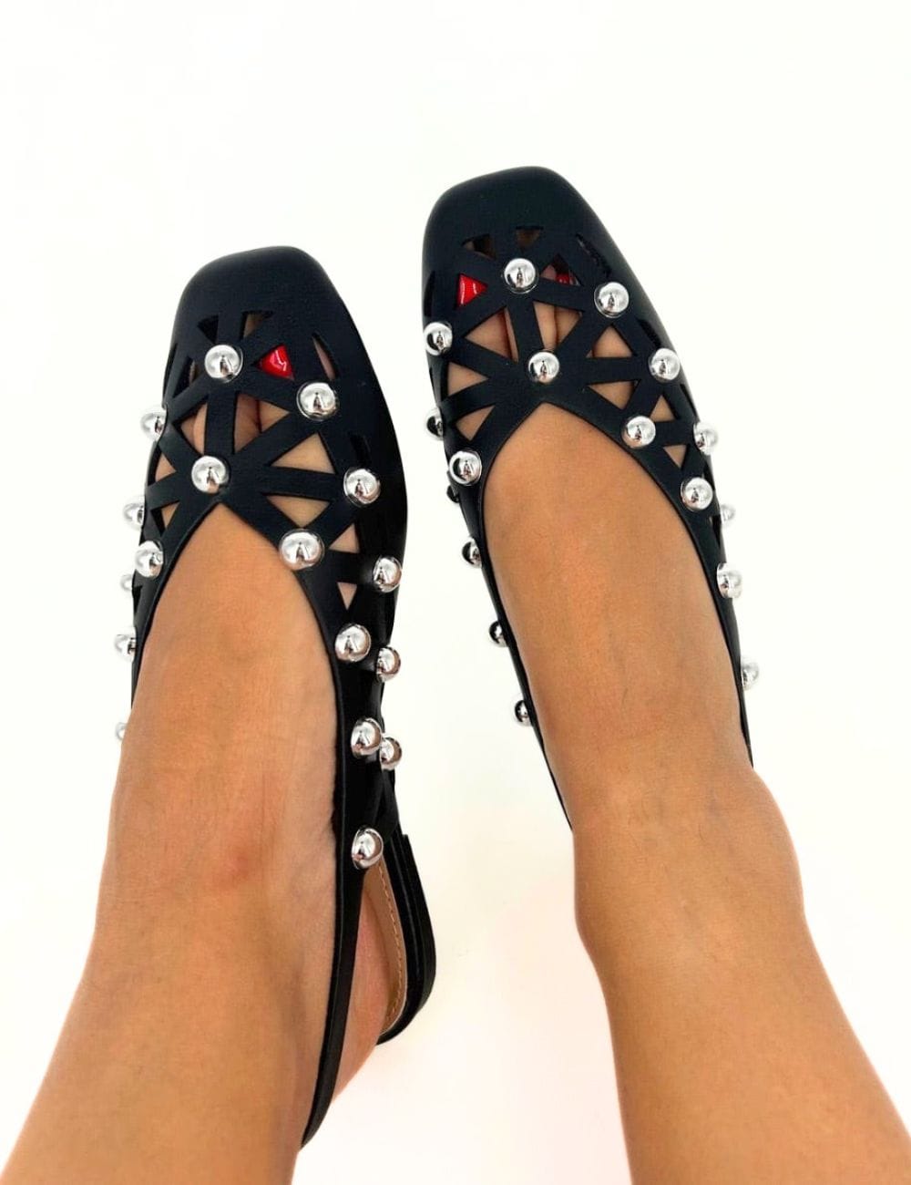 Slingback borchie Jacqueline