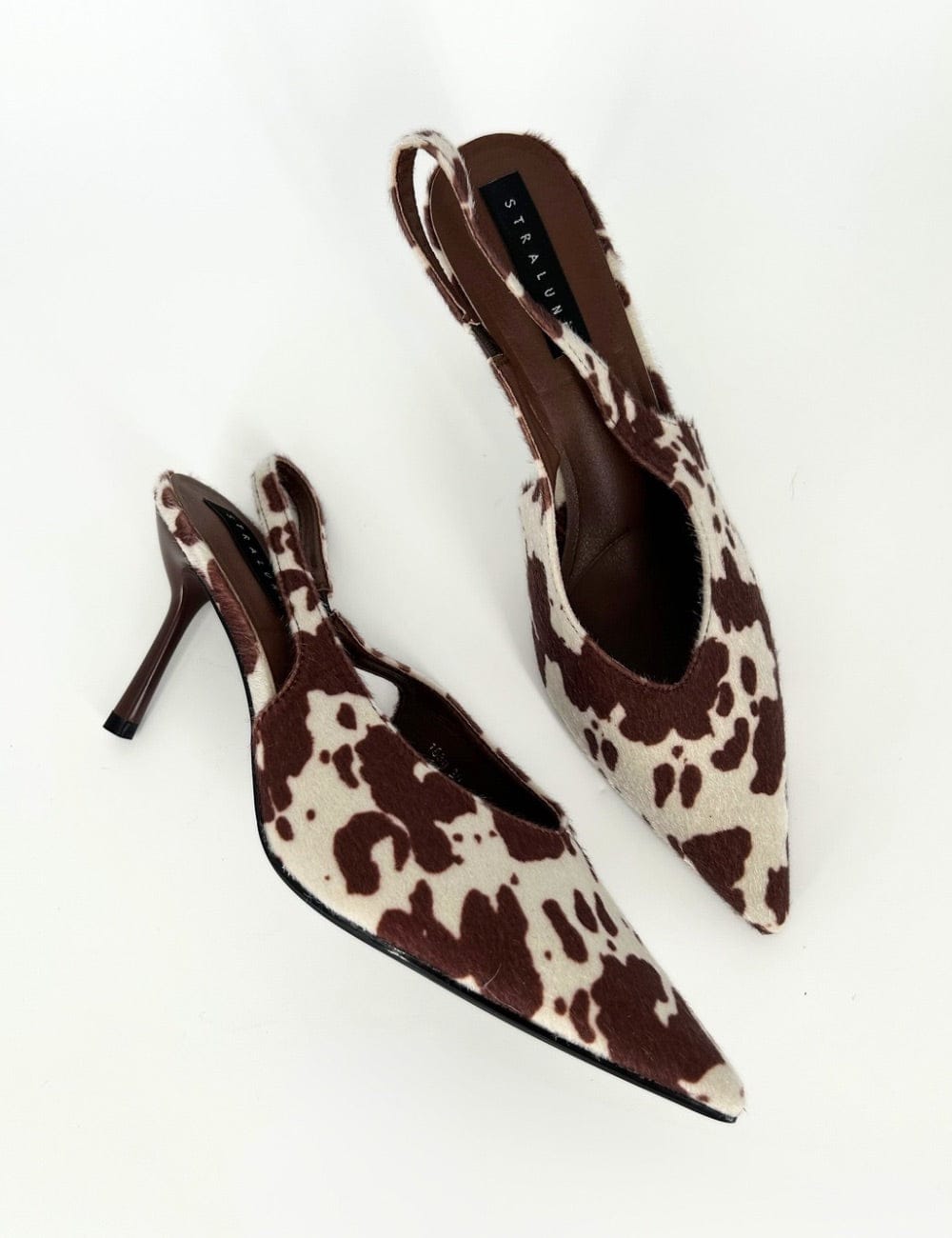 Slingback cow tacco Vivienne
