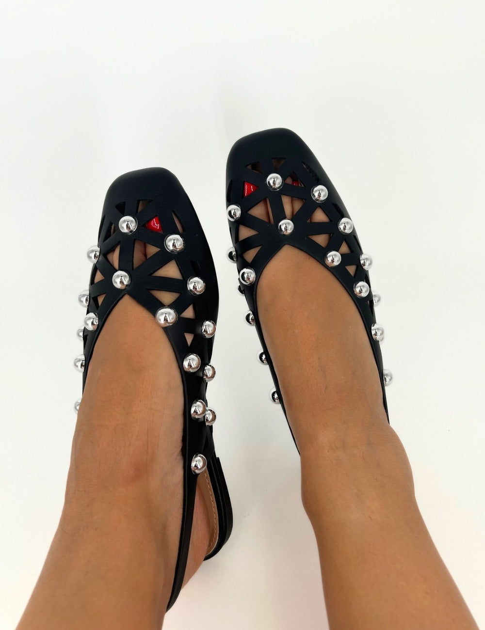 Slingback borchie Jacqueline