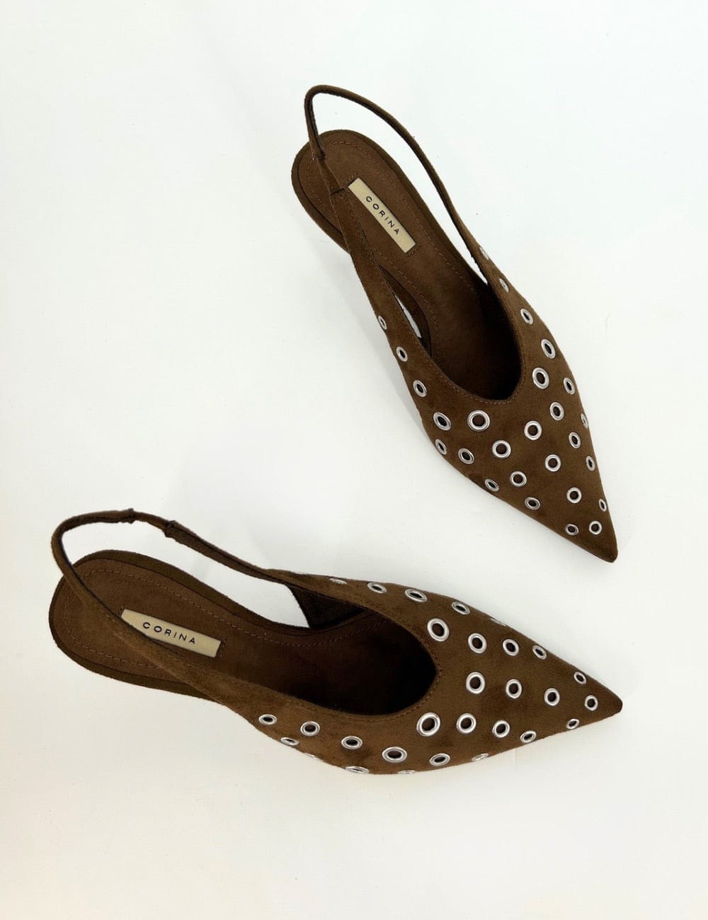 Slingback borchie tacco Juliette