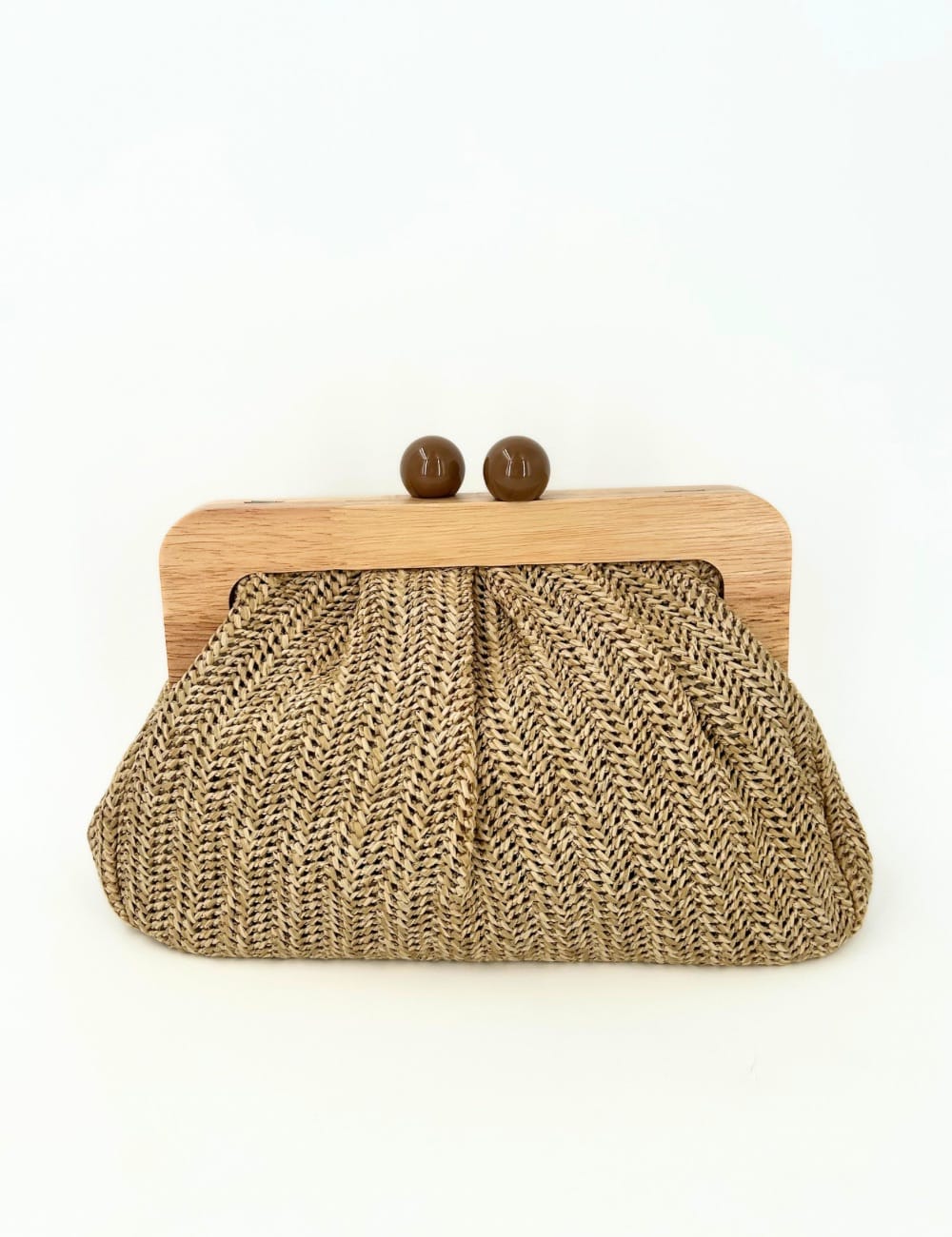 Maxi pochette rafia