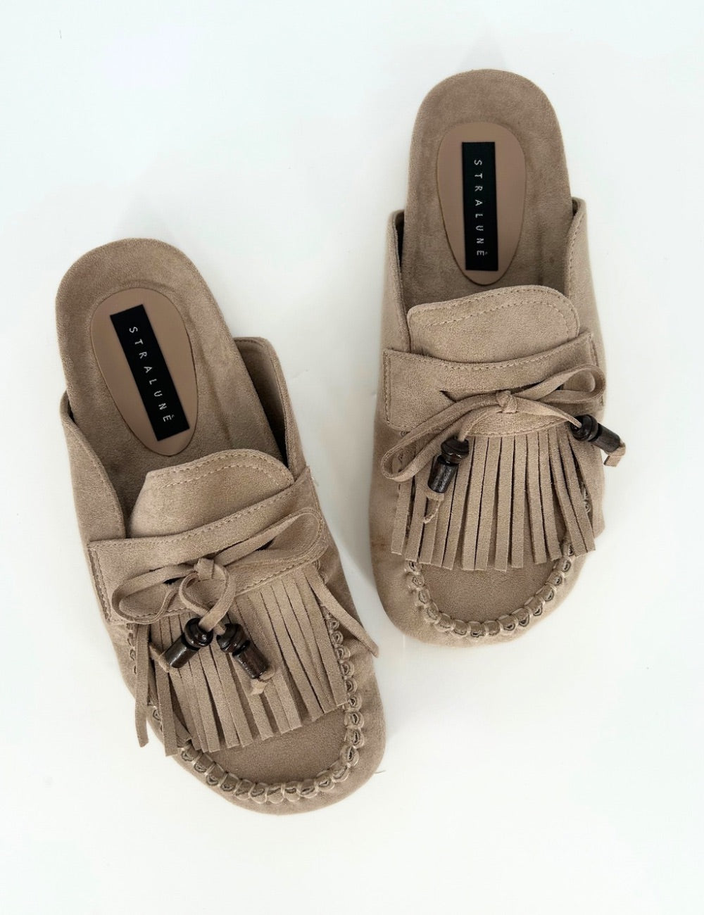 Sandalo sabot con frange Zoya