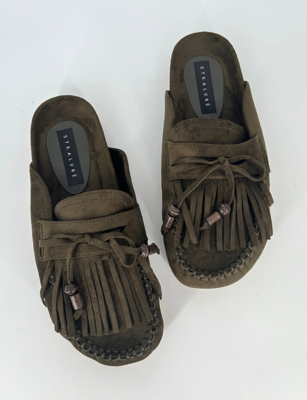 Sandalo sabot con frange Zoya