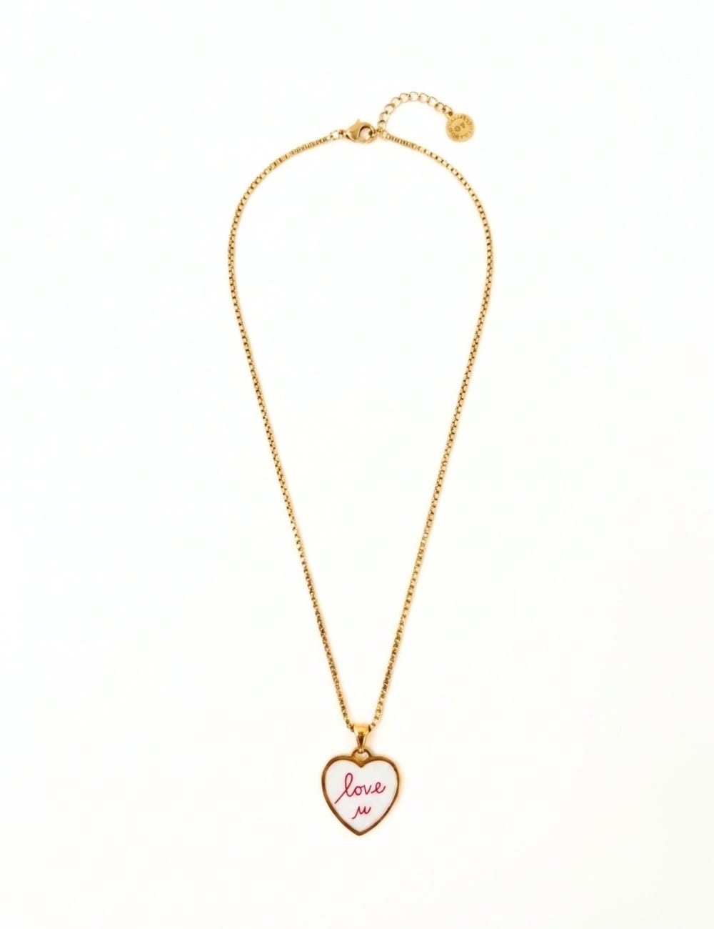 Collana pendente “Love u”