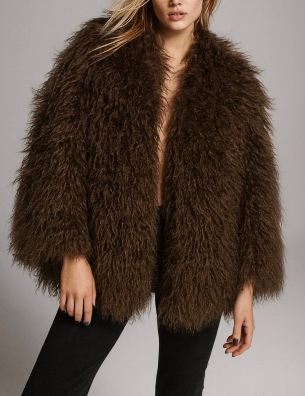 Ecopelliccia Mongolia Choco