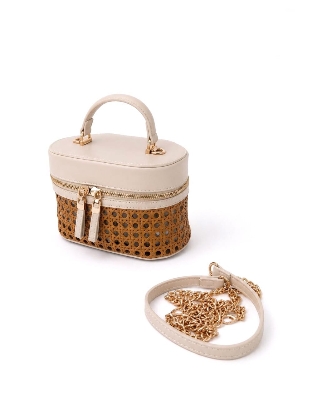 Bag bauletto rattan