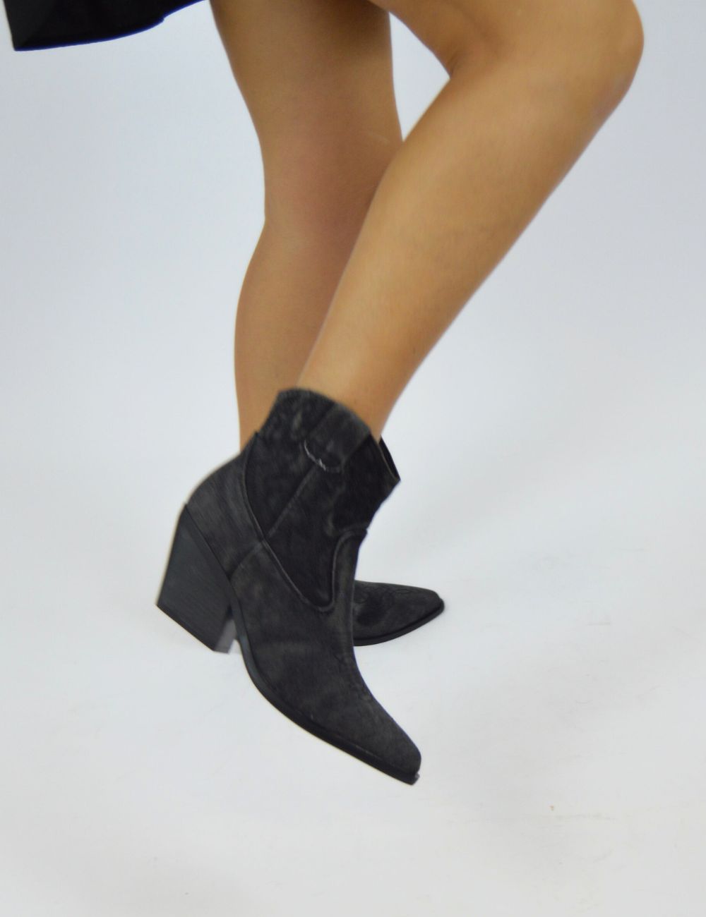 Stivaletto texano denim Alexis