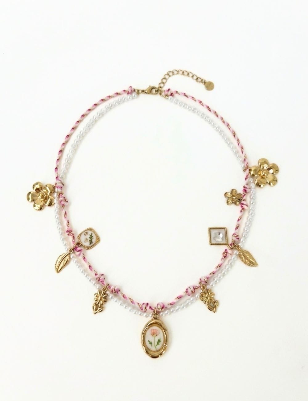 Collana pink Flower