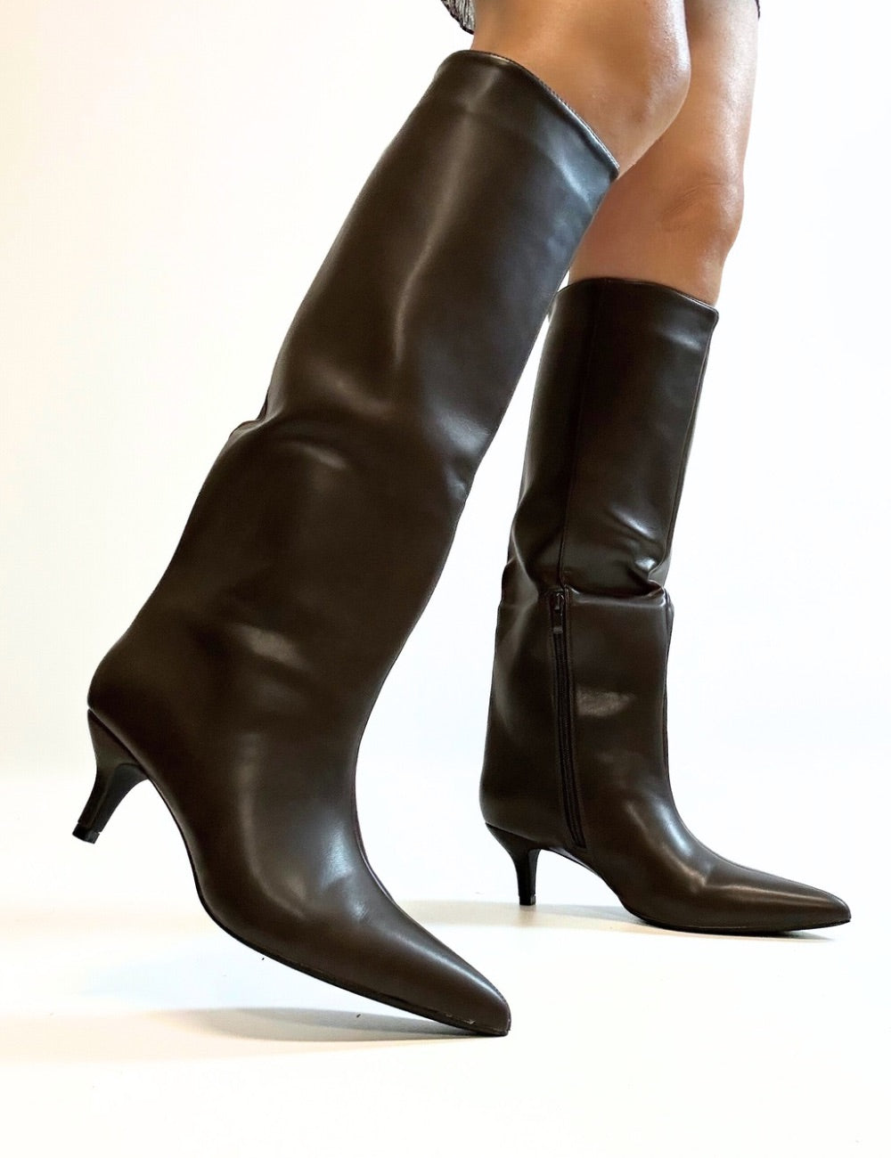 Stivale ecopelle Ariel Cofee