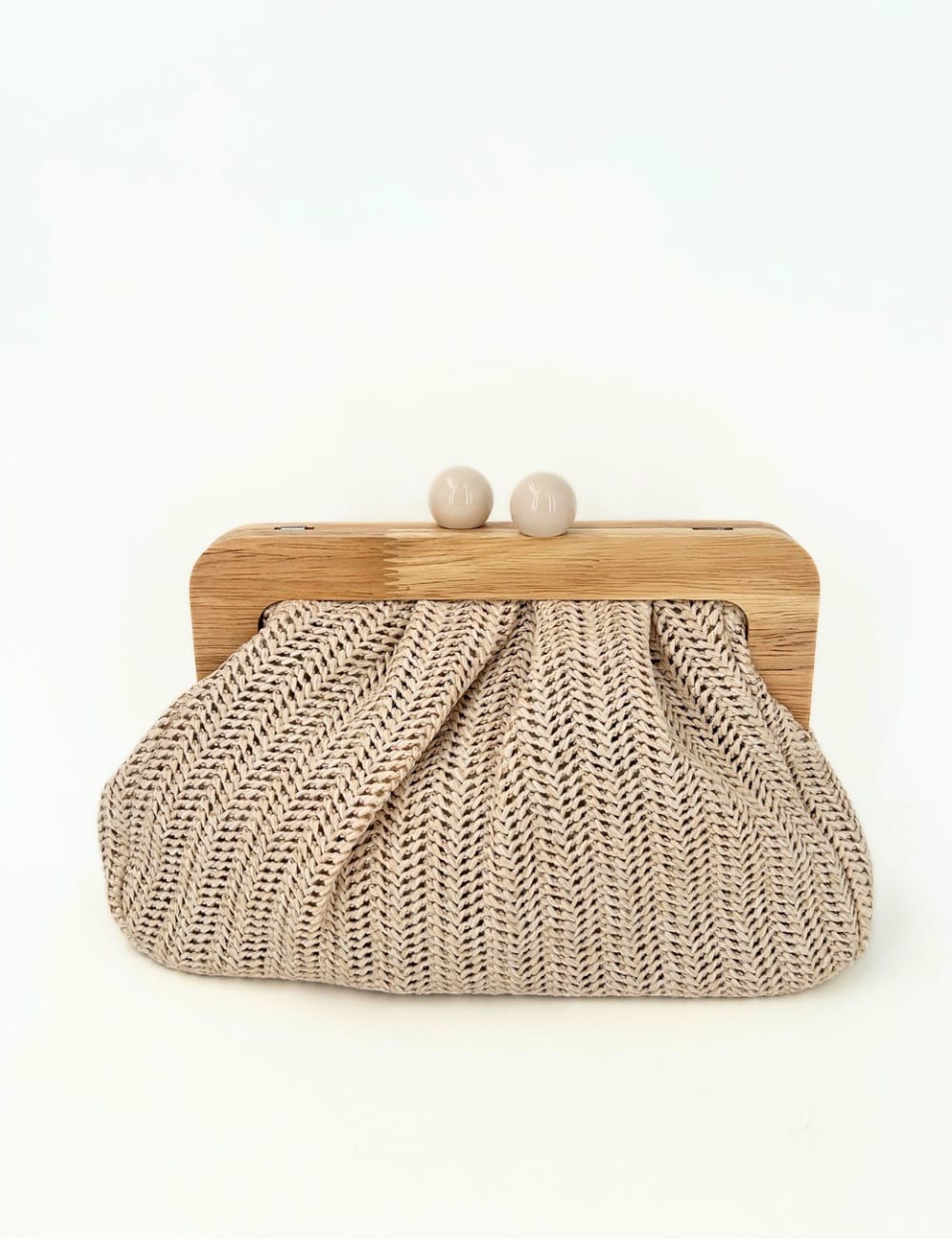 Maxi pochette rafia