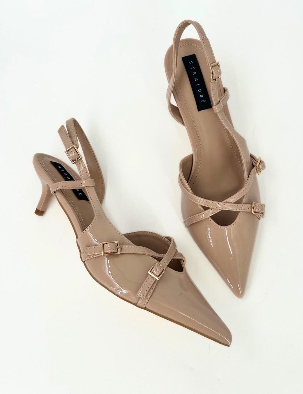 Slingback vernice tacco Clara