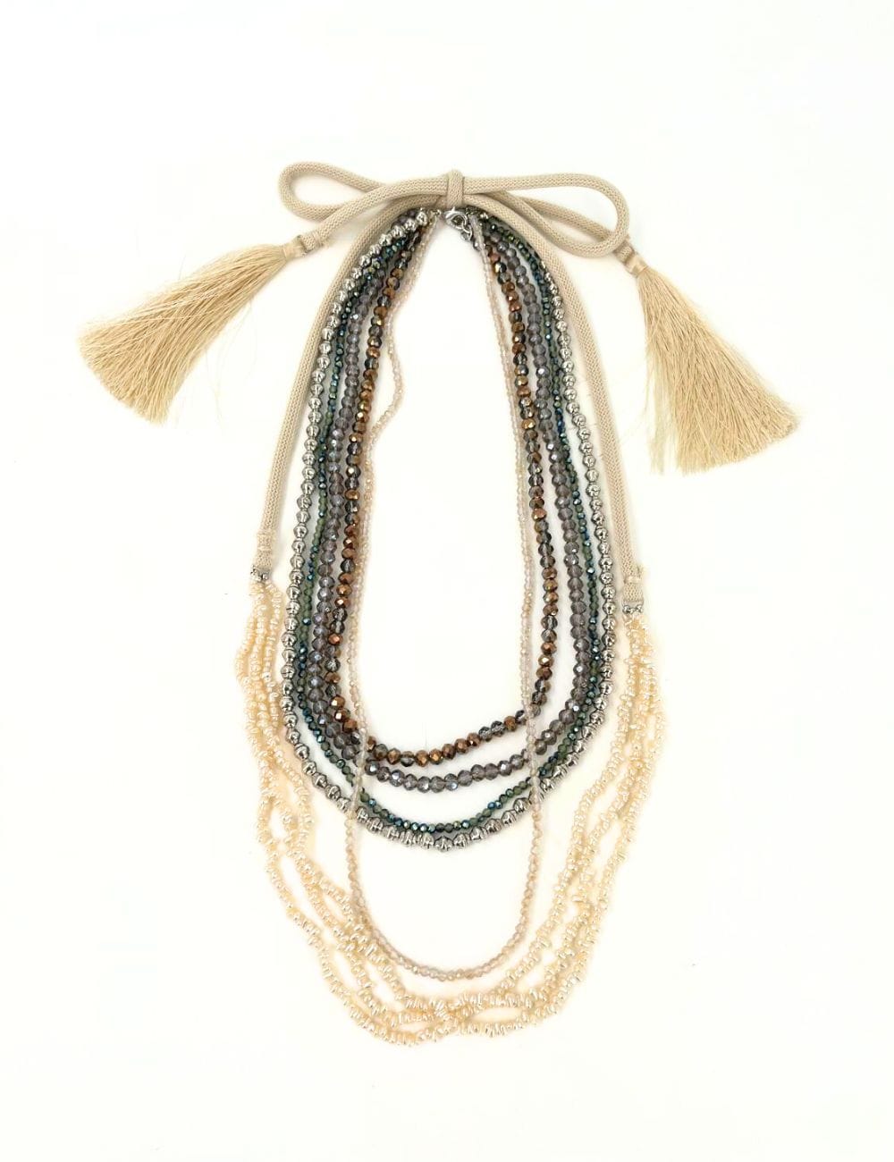 Collana multi con fiocco