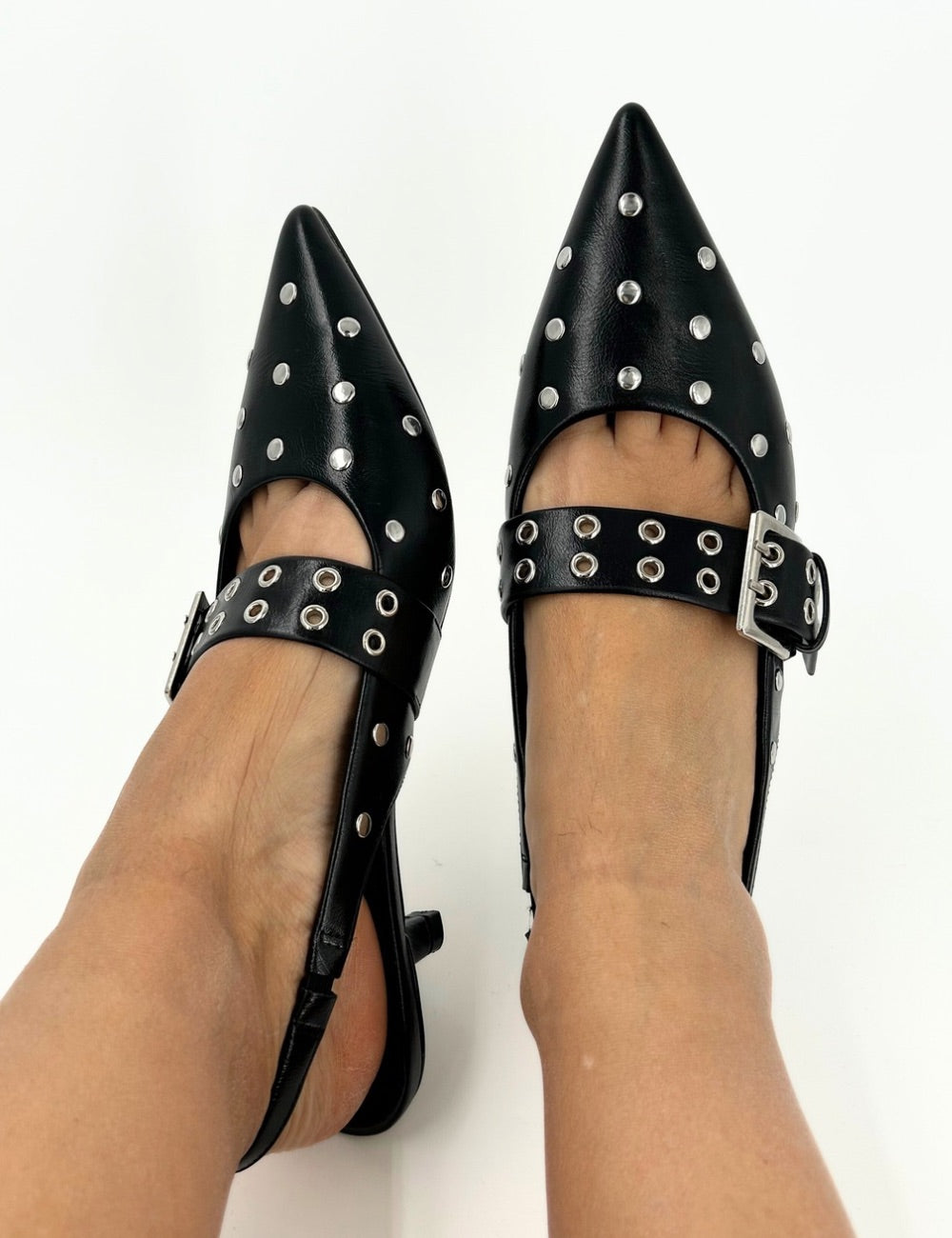 Slingback borchie Annika