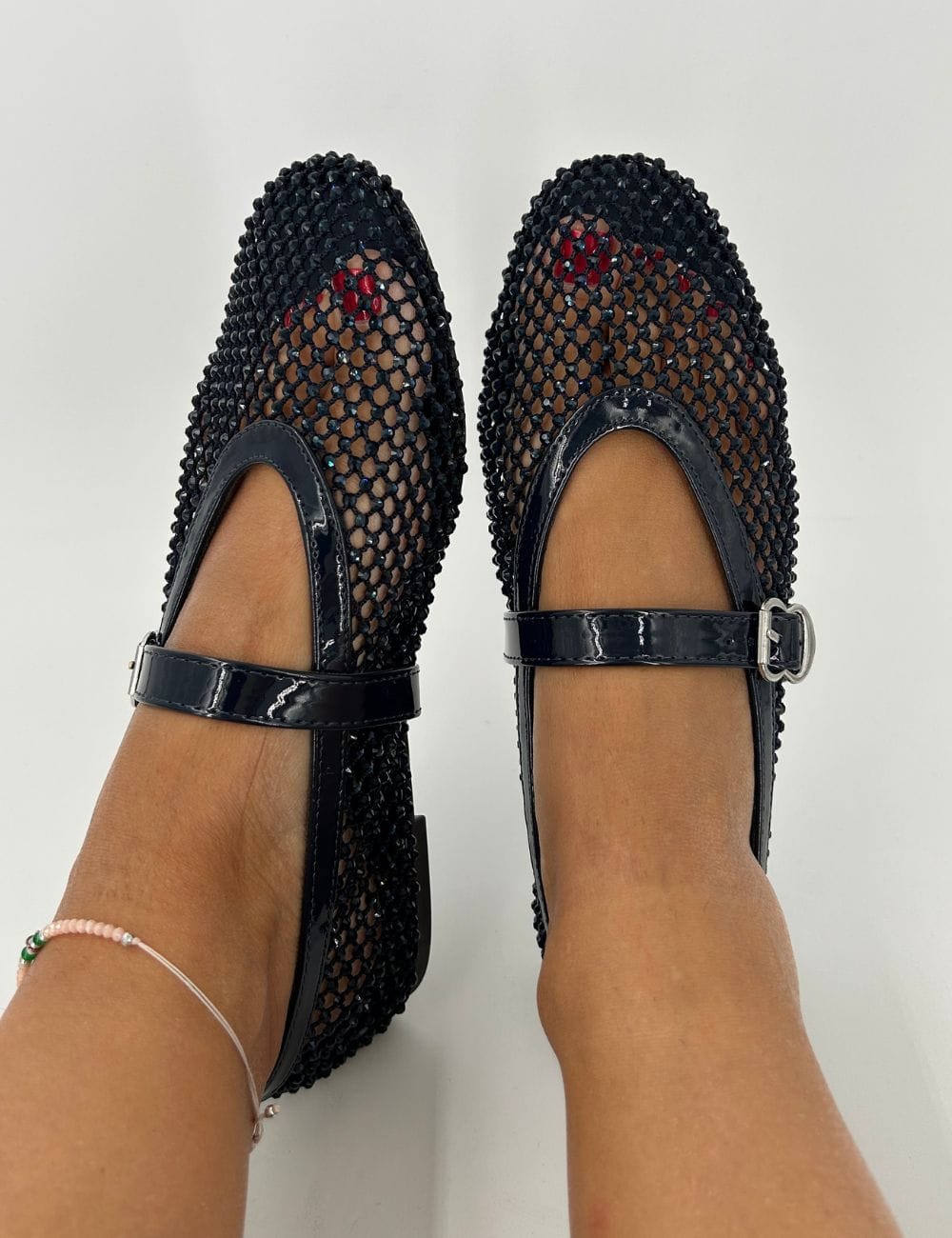 Ballerina strass vernice Cherry V.
